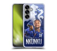 Head Case Designs Officially Licensed Chelsea Football Club Christopher Nkunku 2024/25 First Team Gel Case [Military Grade Protection] Compatible with Samsung Galaxy S25+ and Compatible with MagSafe