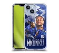 Head Case Designs Officially Licensed Chelsea Football Club Christopher Nkunku 2024/25 First Team Gel Case [Military Grade Protection] Compatible with Apple iPhone 14 and Compatible with MagSafe