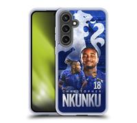 Head Case Designs Officially Licensed Chelsea Football Club Christopher Nkunku 2024/25 First Team Gel Case [Military Grade] Compatible with Samsung Galaxy S24 FE and Compatible with MagSafe