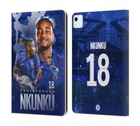 Head Case Designs Officially Licensed Chelsea Football Club Christopher Nkunku 2024/25 First Team Leather Flip Case Compatible With Apple iPad Air 11 2020/2022/2024/2025
