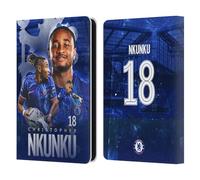 Head Case Designs Officially Licensed Chelsea Football Club Christopher Nkunku 2024/25 First Team Leather Flip Case Compatible With Amazon Kindle 11th Gen 6in 2022