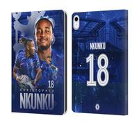 Head Case Designs Officially Licensed Chelsea Football Club Christopher Nkunku 2024/25 First Team Leather Flip Case Compatible With Apple iPad 10.9 2022/2025