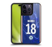 Head Case Designs Officially Licensed Chelsea Football Club Christopher Nkunku 2024/25 Players Home Kit Gel Armour Case [Military Grade Protection] Compatible With Apple iPhone 14 Pro Max