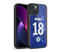 Head Case Designs Officially Licensed Chelsea Football Club Christopher Nkunku 2024/25 Players Home Kit Gel Armour Case [Military Grade Protection] Compatible With Apple iPhone 13