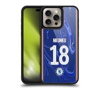 Head Case Designs Officially Licensed Chelsea Football Club Christopher Nkunku 2024/25 Players Home Kit Gel Armour Case [Military Grade Protection] Compatible With Apple iPhone 16 Pro Max