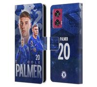 Head Case Designs Officially Licensed Chelsea Football Club Cole Palmer 2024/25 First Team Leather Flip Case Compatible With Motorola Edge 50 Fusion