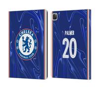 Head Case Designs Officially Licensed Chelsea Football Club Cole Palmer 2024/25 Players Home Kit Leather Flip Case Compatible With Apple iPad Pro 12.9 2020/2021/2022