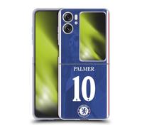 Head Case Designs Officially Licensed Chelsea Football Club Cole Palmer 2025/26 Players Home Kit Gel Case [Military Grade Protection] Compatible With Oppo Find N2 Flip