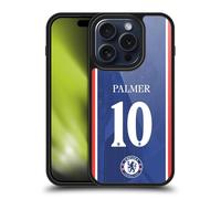 Head Case Designs Officially Licensed Chelsea Football Club Cole Palmer 2025/26 Players Home Kit Gel Armour Case [Military Grade Protection] Compatible With Apple iPhone 15 Pro