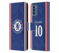 Head Case Designs Officially Licensed Chelsea Football Club Cole Palmer 2025/26 Players Home Kit Leather Flip Case Compatible With Nokia NC300