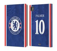 Head Case Designs Officially Licensed Chelsea Football Club Cole Palmer 2025/26 Players Home Kit Leather Flip Case Compatible With Apple iPad Pro 11 M4/M5 2024/2025