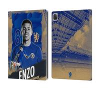 Head Case Designs Officially Licensed Chelsea Football Club Enzo Fernández 2023/24 First Team Leather Flip Case Compatible With Apple iPad Pro 12.9 2020/2021/2022