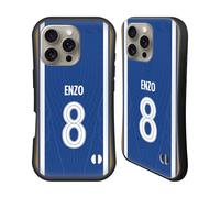 Head Case Designs Officially Licensed Chelsea Football Club Enzo Fernández 2023/24 Players Home Kit Hybrid Case Compatible With Apple iPhone 16 Pro