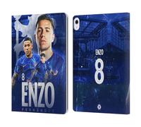 Head Case Designs Officially Licensed Chelsea Football Club Enzo Fernández 2024/25 First Team Leather Flip Case Compatible With Apple iPad Air 13 2024/2025
