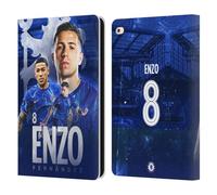 Head Case Designs Officially Licensed Chelsea Football Club Enzo Fernández 2024/25 First Team Leather Flip Case Compatible With Apple iPad Air 2 (2014)