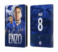 Head Case Designs Officially Licensed Chelsea Football Club Enzo Fernández 2024/25 First Team Leather Flip Case Compatible With Kindle Paperwhite 5 (2021)