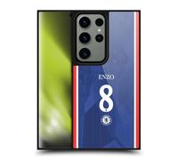 Head Case Designs Officially Licensed Chelsea Football Club Enzo Fernández 2025/26 Players Home Kit Gel Armour Case [Military Grade Protection] Compatible With Samsung Galaxy S24 Ultra 5G