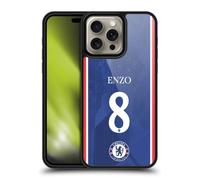 Head Case Designs Officially Licensed Chelsea Football Club Enzo Fernández 2025/26 Players Home Kit Gel Armour Case [Military Grade Protection] Compatible With Apple iPhone 16 Pro Max