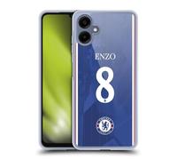 Head Case Designs Officially Licensed Chelsea Football Club Enzo Fernández 2025/26 Players Home Kit Gel Case [Military Grade Protection] Compatible With Samsung Galaxy A06 4G