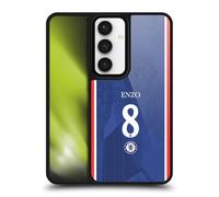 Head Case Designs Officially Licensed Chelsea Football Club Enzo Fernández 2025/26 Players Home Kit Gel Armour Case [Military Grade Protection] Compatible With Samsung Galaxy S24 5G