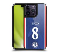 Head Case Designs Officially Licensed Chelsea Football Club Enzo Fernández 2025/26 Players Home Kit Gel Armour Case [Military Grade Protection] Compatible With Apple iPhone 14 Pro Max