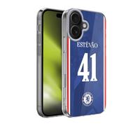 Head Case Designs Officially Licensed Chelsea Football Club Estêvão Willian 2025/26 Players Home Kit 2nd Group Gel Case [Military Grade Protection] Compatible With Apple iPhone 17