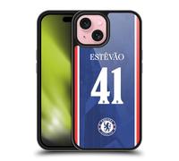 Head Case Designs Officially Licensed Chelsea Football Club Estêvão Willian 2025/26 Players Home Kit 2nd Group Gel Armour Case [Military Grade Protection] Compatible With Apple iPhone 15