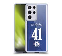 Head Case Designs Officially Licensed Chelsea Football Club Estêvão Willian 2025/26 Players Home Kit 2nd Group Gel Case [Military Grade Protection] Compatible With Samsung Galaxy S21 Ultra 5G