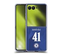 Head Case Designs Officially Licensed Chelsea Football Club Estêvão Willian 2025/26 Players Home Kit 2nd Group Gel Case [Military Grade Protection] Compatible With Motorola Razr 50 Ultra
