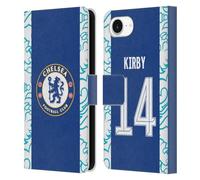 Head Case Designs Officially Licensed Chelsea Football Club Fran Kirby 2022/23 Women's Home Kit Leather Flip Case Compatible With Apple iPhone 16e