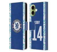 Head Case Designs Officially Licensed Chelsea Football Club Fran Kirby 2022/23 Women's Home Kit Leather Flip Case Compatible With Apple iPhone 17