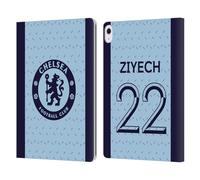 Head Case Designs Officially Licensed Chelsea Football Club Hakim Ziyech 2020/21 Players Away Kit Group 1 Leather Flip Case Compatible With Apple iPad Air 13 2024/2025