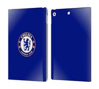 Head Case Designs Officially Licensed Chelsea Football Club Halftone Crest Leather Flip Case Compatible With Apple iPad 10.2 2019/2020/2021