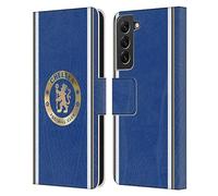 Head Case Designs Officially Licensed Chelsea Football Club Home 2023/24 Kit Leather Book Flip Case Cover Compatible With Samsung Galaxy S22+ 5G
