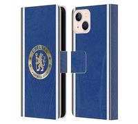 Head Case Designs Officially Licensed Chelsea Football Club Home 2023/24 Kit Leather Book Flip Case Cover Compatible With Apple iPhone 13