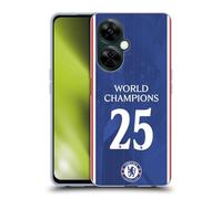 Head Case Designs Officially Licensed Chelsea Football Club Home Kit 2025 World Champions Gel Case [Military Grade Protection] Compatible With OnePlus Nord N30