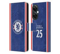 Head Case Designs Officially Licensed Chelsea Football Club Home Kit 2025 World Champions Leather Flip Case Compatible With OnePlus Nord N30
