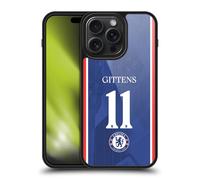 Head Case Designs Officially Licensed Chelsea Football Club Jamie Gittens 2025/26 Players Home Kit 2nd Group Gel Armour Case [Military Grade Protection] Compatible With Apple iPhone 15 Pro Max