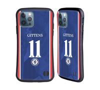 Head Case Designs Officially Licensed Chelsea Football Club Jamie Gittens 2025/26 Players Home Kit 2nd Group Hybrid Case Compatible With Apple iPhone 12 / iPhone 12 Pro