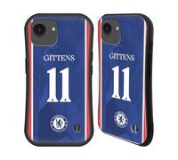 Head Case Designs Officially Licensed Chelsea Football Club Jamie Gittens 2025/26 Players Home Kit 2nd Group Hybrid Case Compatible With Apple iPhone 16e