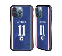 Head Case Designs Officially Licensed Chelsea Football Club Jamie Gittens 2025/26 Players Home Kit 2nd Group Hybrid Case Compatible With Apple iPhone 13 Pro