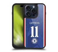 Head Case Designs Officially Licensed Chelsea Football Club Jamie Gittens 2025/26 Players Home Kit 2nd Group Gel Armour Case [Military Grade Protection] Compatible With Apple iPhone 15 Pro