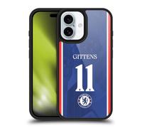 Head Case Designs Officially Licensed Chelsea Football Club Jamie Gittens 2025/26 Players Home Kit 2nd Group Gel Armour Case [Military Grade Protection] Compatible With Apple iPhone 16