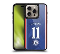 Head Case Designs Officially Licensed Chelsea Football Club Jamie Gittens 2025/26 Players Home Kit 2nd Group Gel Armour Case [Military Grade Protection] Compatible With Apple iPhone 16 Pro
