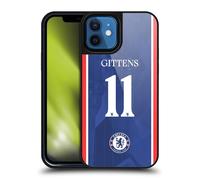 Head Case Designs Officially Licensed Chelsea Football Club Jamie Gittens 2025/26 Players Home Kit 2nd Group Gel Armour Case [Military Grade Protection] Compatible With Apple iPhone 12 / iPhone 12 Pro