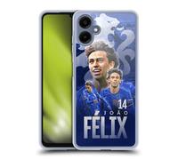 Head Case Designs Officially Licensed Chelsea Football Club João Félix 2024/25 First Team Gel Case [Military Grade Protection] Compatible With Samsung Galaxy A06 4G