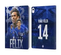 Head Case Designs Officially Licensed Chelsea Football Club João Félix 2024/25 First Team Leather Flip Case Compatible With Apple iPad Air 13 2024/2025