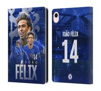 Head Case Designs Officially Licensed Chelsea Football Club João Félix 2024/25 First Team Leather Flip Case Compatible With Apple iPad mini (2021/2024)