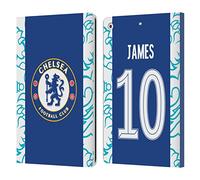 Head Case Designs Officially Licensed Chelsea Football Club Lauren James 2022/23 Women's Home Kit Leather Flip Case Compatible With Apple iPad 10.2 2019/2020/2021