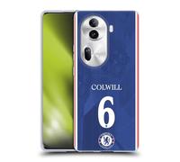 Head Case Designs Officially Licensed Chelsea Football Club Levi Colwill 2025/26 Players Home Kit Gel Case [Military Grade Protection] Compatible With Oppo Reno11 Pro
